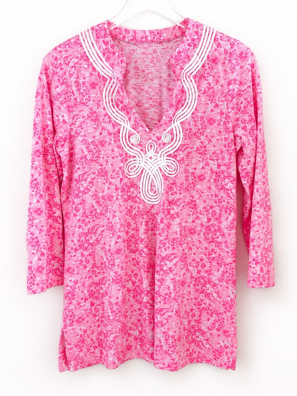 Lilly Pulitzer Kaia Knit Tunic in Pink Shandy Invest A Gator | Size Medium